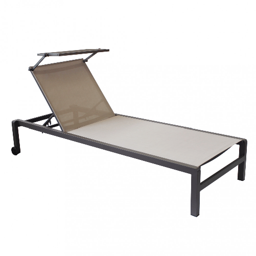 MILANI HOME MARCUS - lettino in alluminio con tettuccio