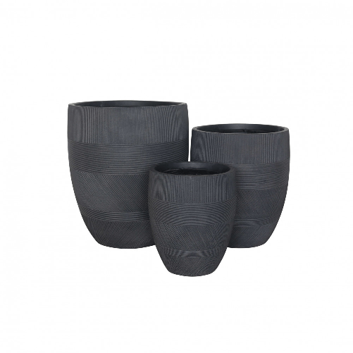 MILANI HOME PEDRO - set di 3 vasi