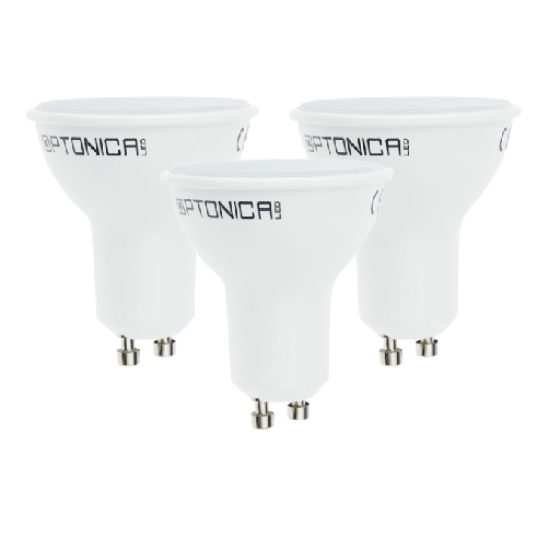 OPTONICA Lampadina dicroica led gu10 6.5w resa 40watt risparmio energetico 2700k pezzi 3