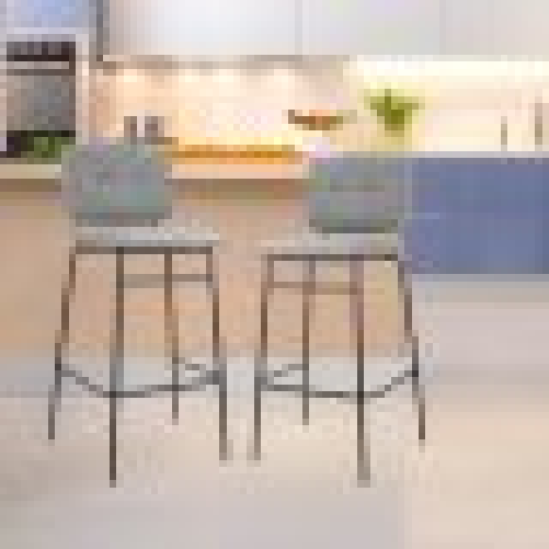 Tezeta Sgabello Ross in velluto grigio con gambe nere