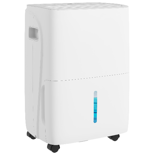 HOMCOM Deumidificatore Portatile 30L/Giorno con Serbatoio 4L, 3 Velocità e 4 Funzioni, Timer fino 24 Ore