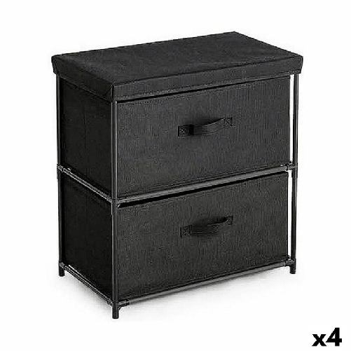 Confortime Cassettiera Confortime Nero 55 x 30 x 50 cm