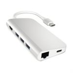 Satechi ST-TCMAS replicatore di porte e docking station per laptop USB 3.2 Gen 1 (3.1 Gen 1) Type-C Argento