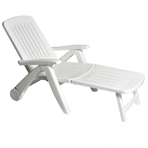 MILANI HOME sdraio mare prendisole in resina con ruote
