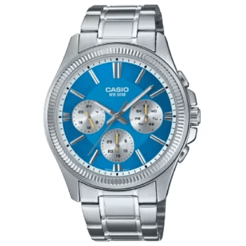 Casio Orologio Uomo Casio DAY DATE MULTIFUNCTION - LIGHT BLUE