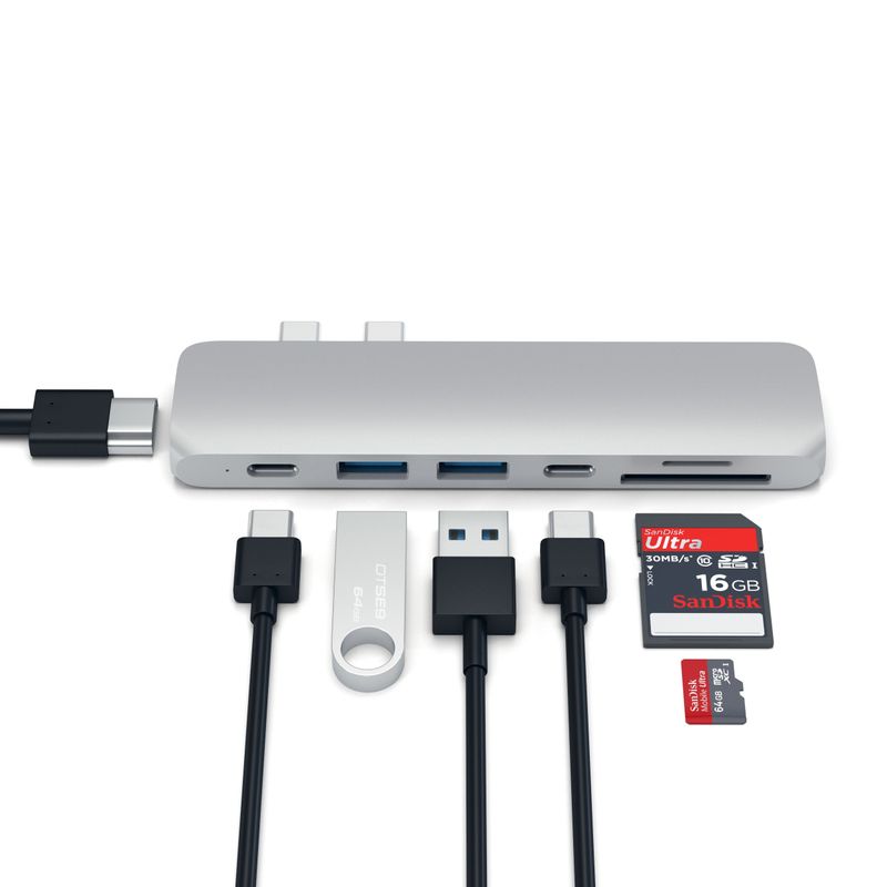 PRO-HUB-USB-C-CON-4K-HDMI---USB-C---CARD-READER-SILVER