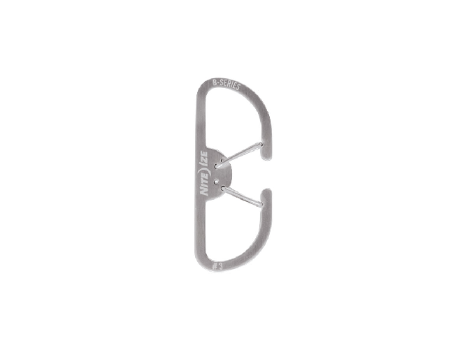 Niteize Niteize B-SERIES DUAL CARABINER #3 SS Stainless BS3-11-R3