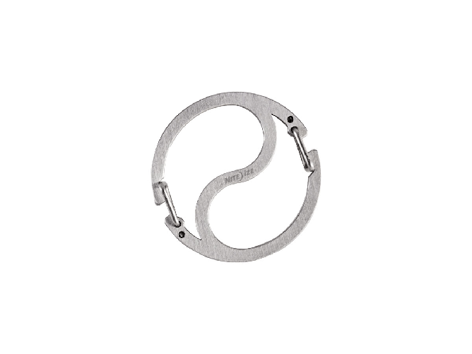 Niteize Niteize MEDALLION YINYANG KEY CARABINER SS Stainless MKYY-11-R3