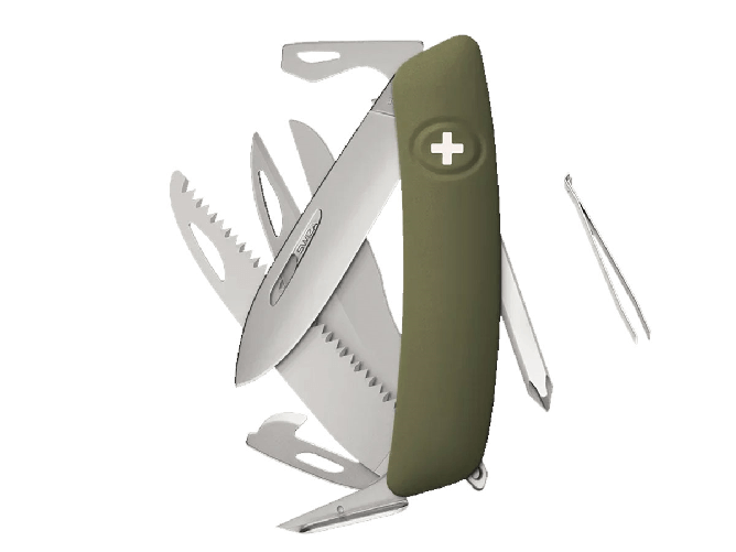 SWIZA Swiza D10R AM SAW &amp; SCISSORS Olive (KNR.0146.1050)