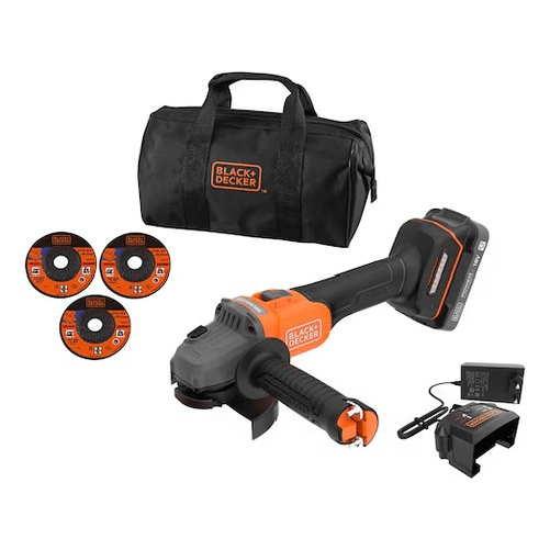 BLACK & DECKER Smerigliatrice angolare batteria black &amp; decker bcg6l8d1s powerconnect