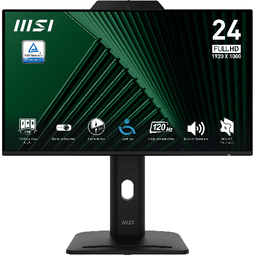 MSI Mon 23,8ips fhd bk mm pvt dock web msi pro mp242pmg 1ms 120hz webcam
