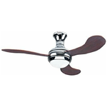 Zephir ventilatore da soffitto 3 pale in legno cm. 132 con lampada zfr3132m - ZFR4121S