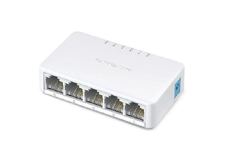 Merusys-Switch-5-RJ45-Porte-10-100-Mbps