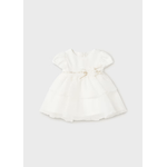 MAYORAL ABITO VESTITO ABITI CERIMONIA NEONATA MAYORAL 2857 15 BIANCO ORIGINALE AI 2024