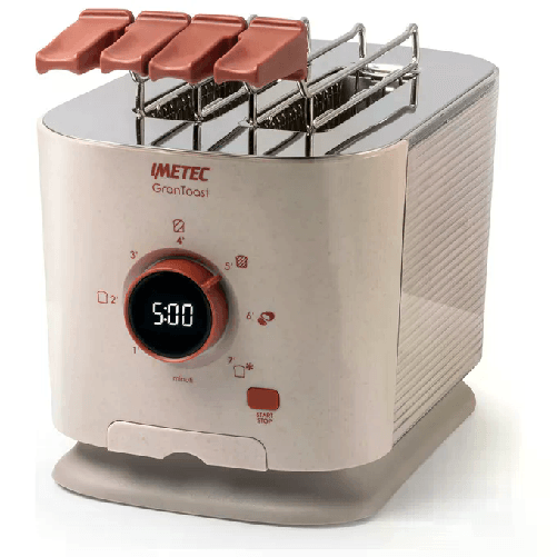 Imetec GranToast Tostapane 2 Fette XL con Pinze Apribili