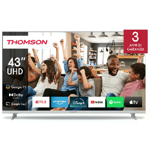 Thomson TV 43'' UHD Google TV con Dolby Audio