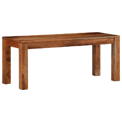 VidaXL Panca 110 cm in Legno Massello di Acacia