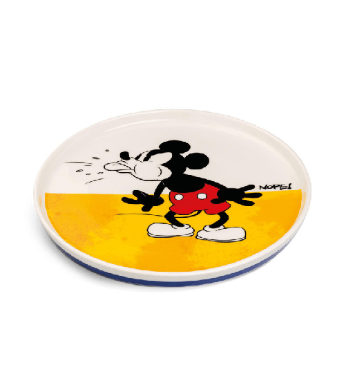 Egan Disney Mickey Mouse, I Am piatto dessert giallo cm 20