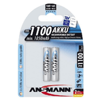 Ansmann 1x2 NiMH 1100 mAh Micro / AAA / HR03 Mini Stilo AAA Nichel-Metallo Idruro (NiMH)