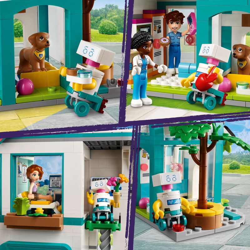 LEGO-Friends-42621-Ospedale-di-Heartlake-City-Giochi-Educativi-per-Bambini-di-7--con-Elicottero-Giocattolo-e-5-Mini-Bamboline