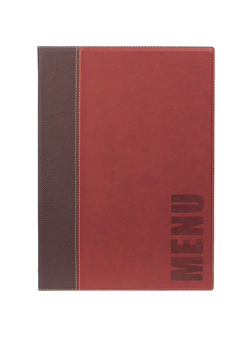 PORTA-MENU--A4-24x34cm-BORDEAUX-TRENDY-con-1-INSERTO-DOPPIO