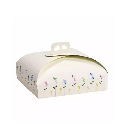 Decora, scatola porta torta con manico, cm 33 x 33