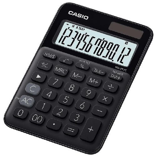 Casio-MS-20UC-BK-calcolatrice-Desktop-Calcolatrice-di-base-Nero