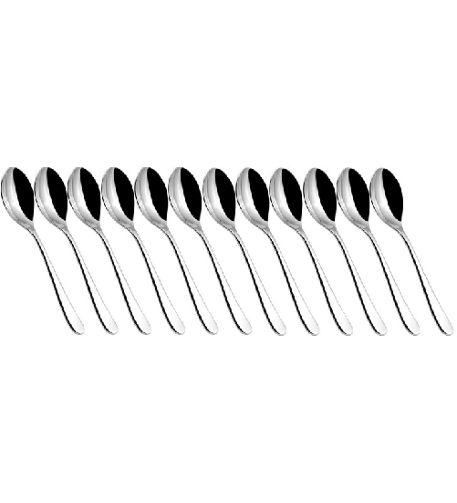 Salvinelli Dafne, set 12 cucchiaio tavola 4 mm in acciaio inox 18 C