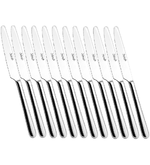 Salvinelli Dafne, set 12 coltello frutta 4 mm in acciaio inox 18 C
