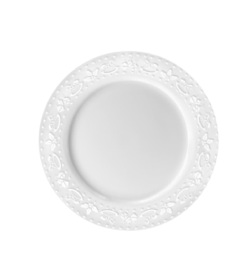 Fade Xmas White Natale, piatto portata cm 30.5, fine porcellana