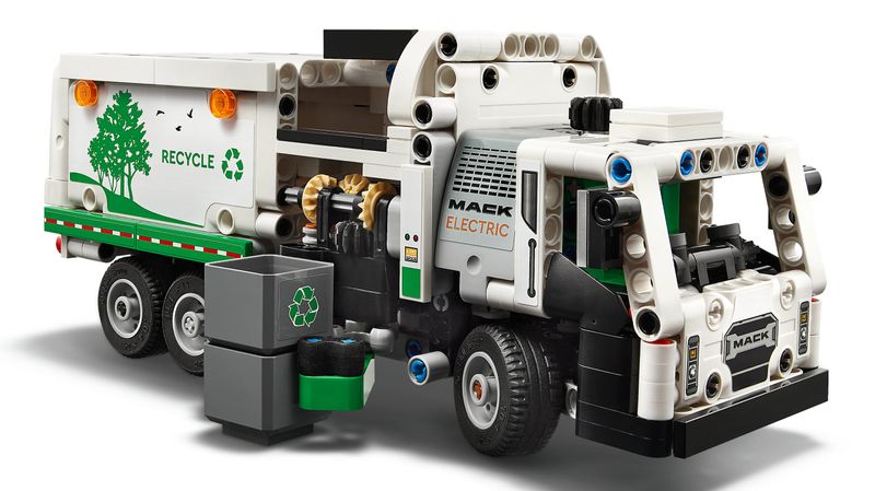 LEGO-Technic-42167-Camion-della-Spazzatura-Mack-LR-Electric-Veicolo-Giocattolo-Raccolta-Rifiuti-Gioco-per-Bambini-8--Anni