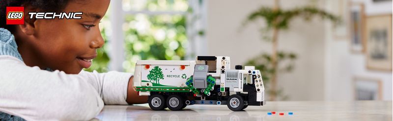 LEGO-Technic-42167-Camion-della-Spazzatura-Mack-LR-Electric-Veicolo-Giocattolo-Raccolta-Rifiuti-Gioco-per-Bambini-8--Anni