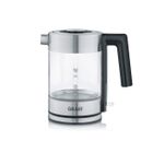 Graef WK300 bollitore elettrico 1 L 2000 W Nero, Stainless steel, Trasparente