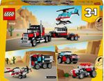 LEGO-Creator-31146-3in1-Autocarro-con-Elicottero-Giochi-per-Bambini-7--Anni-Ricostruibile-in-Aereo-e-Cisterna-o-Auto-e-SUV