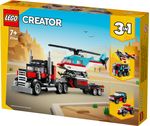 LEGO-Creator-31146-3in1-Autocarro-con-Elicottero-Giochi-per-Bambini-7--Anni-Ricostruibile-in-Aereo-e-Cisterna-o-Auto-e-SUV