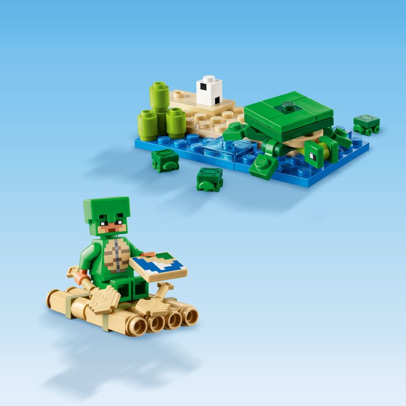 LEGO-Minecraft-21254-Beach-House-della-Tartaruga-Casa-Giocattolo-da-Costruire-per-Bambini-di-8--Anni-con-Personaggi-e-Animali