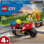 LEGO City 60410 Motocicletta dei Pompieri da Soccorso, Giochi per Bambini 4+ Anni con Moto Giocattolo