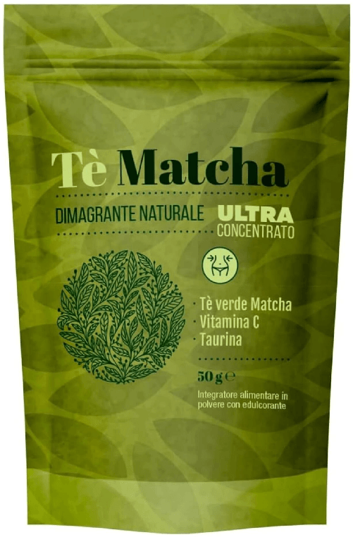 Tè Verde in Polvere con Taurina e Vitamina C - Tè Matcha – Antiossidante Naturale, Energizzante e Supporto Metabolico | 100% Puro 100gr - AlohaLabs