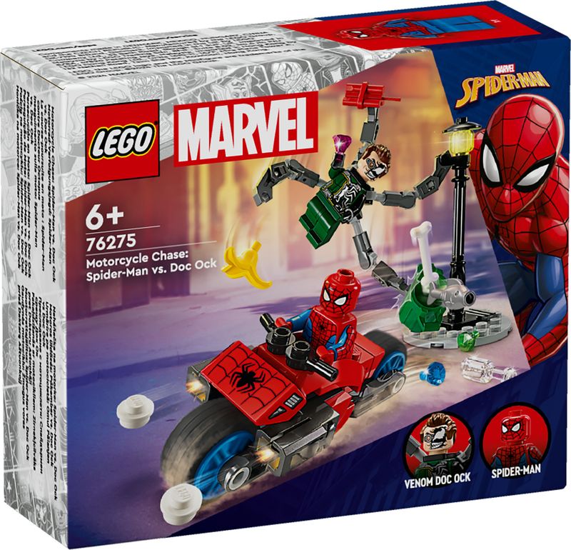 LEGO-Marvel-76275-Inseguimento-Sulla-Moto--Spider-Man-vs.-Doc-Ock-Motocicletta-Giocattolo-Spara-Ragnatele-per-Bambini-6--Anni