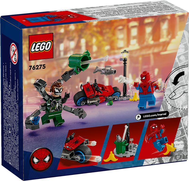 LEGO-Marvel-76275-Inseguimento-Sulla-Moto--Spider-Man-vs.-Doc-Ock-Motocicletta-Giocattolo-Spara-Ragnatele-per-Bambini-6--Anni