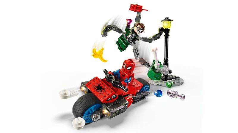 LEGO-Marvel-76275-Inseguimento-Sulla-Moto--Spider-Man-vs.-Doc-Ock-Motocicletta-Giocattolo-Spara-Ragnatele-per-Bambini-6--Anni