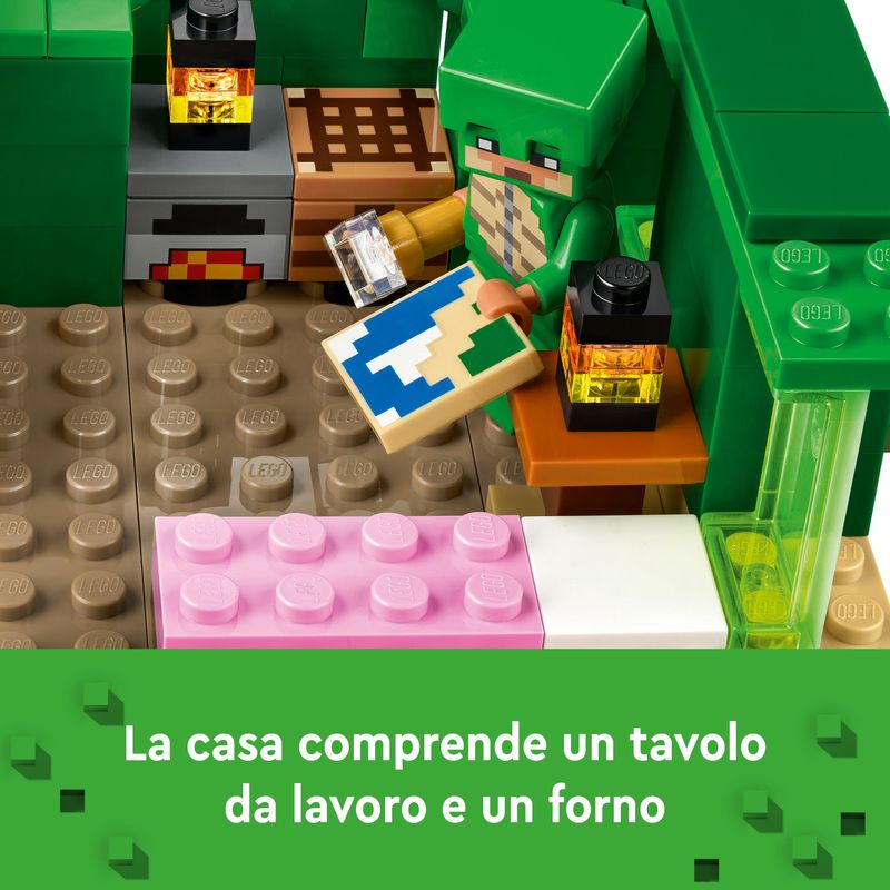 LEGO-Minecraft-21254-Beach-House-della-Tartaruga-Casa-Giocattolo-da-Costruire-per-Bambini-di-8--Anni-con-Personaggi-e-Animali