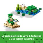 LEGO-Minecraft-21254-Beach-House-della-Tartaruga-Casa-Giocattolo-da-Costruire-per-Bambini-di-8--Anni-con-Personaggi-e-Animali