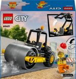 LEGO-City-60401-Rullo-Compressore-Set-di-Costruzioni-Giocattolo-per-Bambini-di-5--Anni-Veicolo-da-Cantiere-con-Operaio-Edile