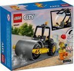 LEGO-City-60401-Rullo-Compressore-Set-di-Costruzioni-Giocattolo-per-Bambini-di-5--Anni-Veicolo-da-Cantiere-con-Operaio-Edile