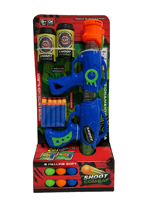 Fucile-Spara-Palline-Morbide-compatibile-Nerf-Fucile-Giocattolo-Pistola-Spara-Palline-Soft-Tiro-al-Bersaglio-Fucile-Palline-Morbide-Gomma-Piuma-Spara-Palle-Soft-e-Spara-Dardi-per-Nerf-Balls-Launcher-Fucile-Giocattolo