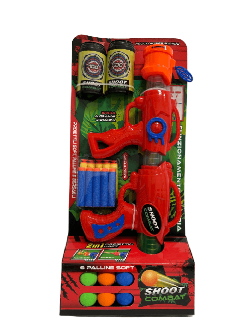 Fucile-Spara-Palline-Morbide-compatibile-Nerf-Fucile-Giocattolo-Pistola-Spara-Palline-Soft-Tiro-al-Bersaglio-Fucile-Palline-Morbide-Gomma-Piuma-Spara-Palle-Soft-e-Spara-Dardi-per-Nerf-Balls-Launcher-Fucile-Giocattolo