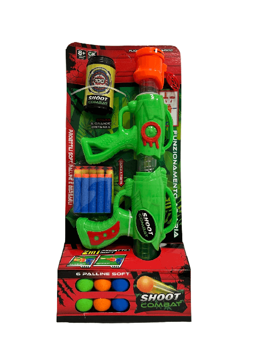 Fucile-Spara-Palline-Morbide-compatibile-Nerf-Fucile-Giocattolo-Pistola-Spara-Palline-Soft-Tiro-al-Bersaglio-Fucile-Palline-Morbide-Gomma-Piuma-Spara-Palle-Soft-e-Spara-Dardi-per-Nerf-Balls-Launcher-Fucile-Giocattolo