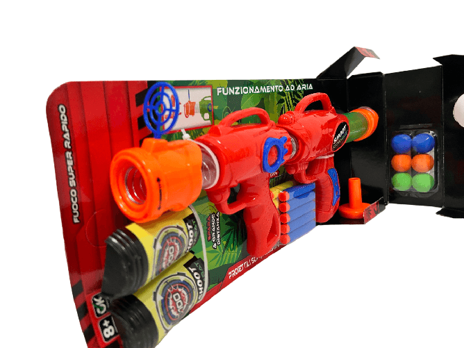 Fucile-Spara-Palline-Morbide-compatibile-Nerf-Fucile-Giocattolo-Pistola-Spara-Palline-Soft-Tiro-al-Bersaglio-Fucile-Palline-Morbide-Gomma-Piuma-Spara-Palle-Soft-e-Spara-Dardi-per-Nerf-Balls-Launcher-Fucile-Giocattolo