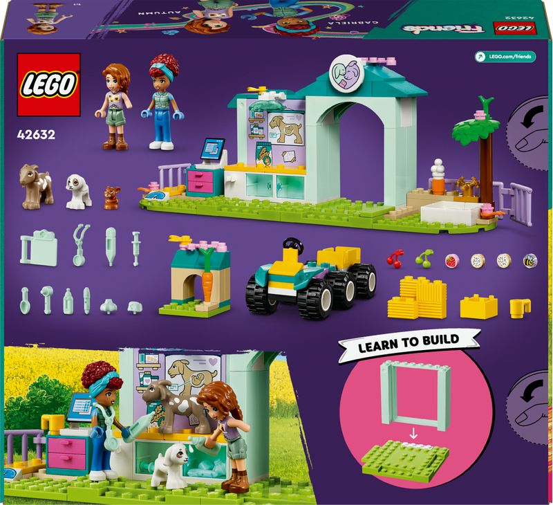 LEGO-Friends-42632-La-Clinica-Veterinaria-degli-Animali-della-Fattoria-Giochi-Bambini-4--con-Personaggi-e-Trattore-Giocattolo